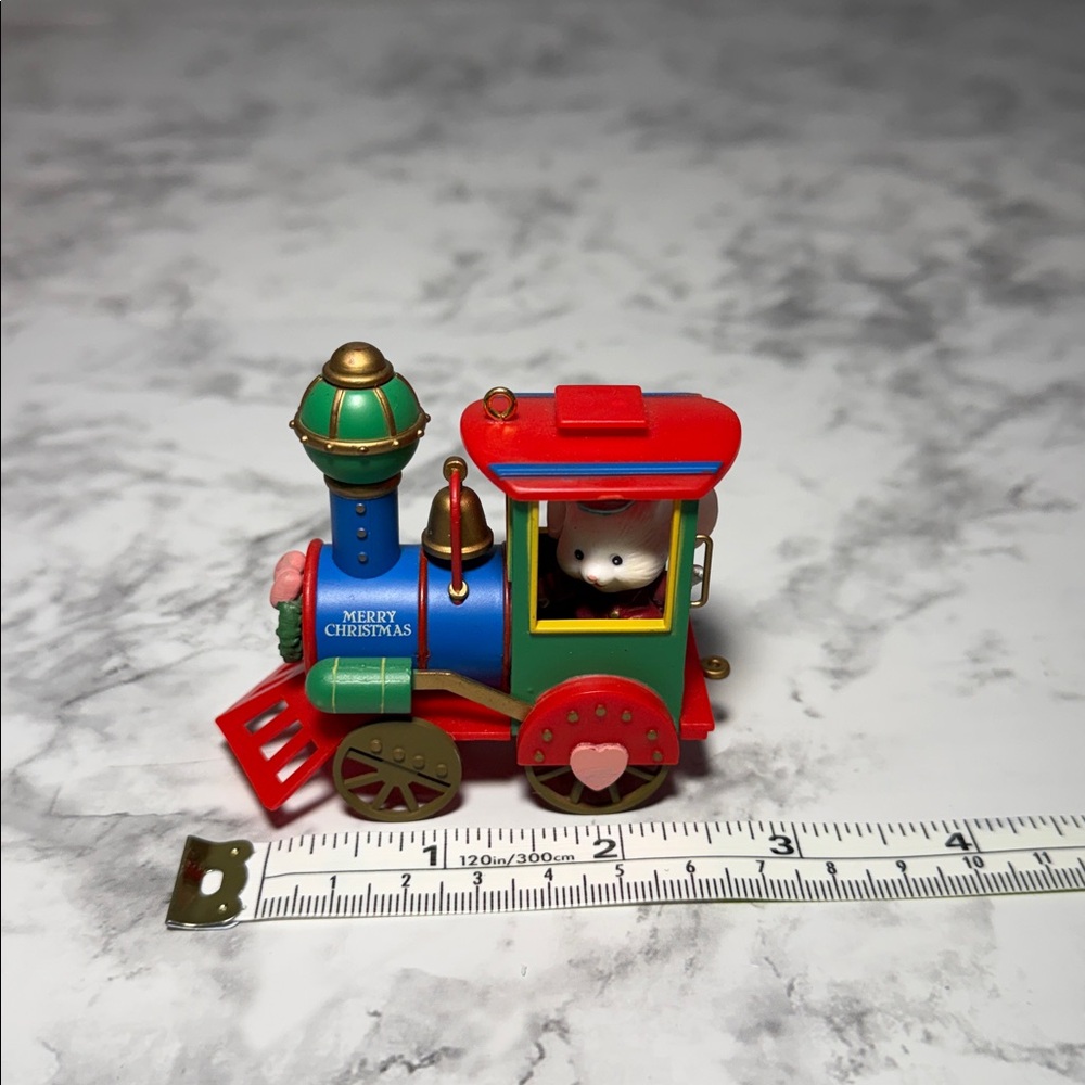 Colorful Train with Mouse Engineer Ornament - Picture 6 of 11